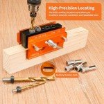 Adjustable Dowel Jointing Tool Set with Drill Bits