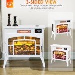Elegant 22" Infrared Electric Fireplace Heater