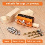 Adjustable Dowel Jointing Tool Set with Drill Bits
