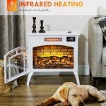 Elegant 22" Infrared Electric Fireplace Heater