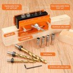 Adjustable Dowel Jointing Tool Set with Drill Bits
