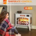 Elegant 22" Infrared Electric Fireplace Heater