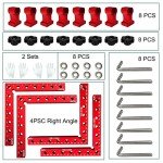 4-Pack 90 Degree Right Angle Wood Clamps