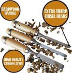 Tuma Crafts 12-Piece Wood Carving Chisel Set