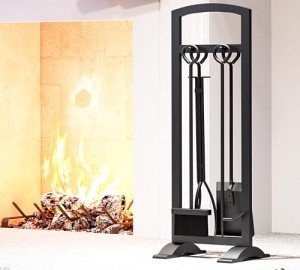 Kingson 5-Piece Wrought Iron Fireplace Tool Set