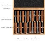 12-Piece Carving Chisel Set with Wooden Box