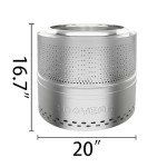 Portable Stainless Steel Smokeless Fire Pit 20