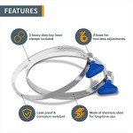 20' Dust Collection Hose with Key Hose Clamps