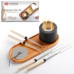 Portable Tabletop Fire Pit & Smores Maker Set