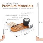 Portable Tabletop Fire Pit & Smores Maker Set
