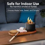 Portable Tabletop Fire Pit & Smores Maker Set