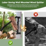 Heavy Duty Wall Mounted Kindling Splitter Tool