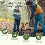 Heavy Duty Wall Mounted Kindling Splitter Tool