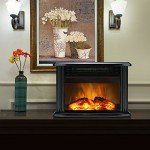 DONYER 1500W Mini Electric Tabletop Heater (Black)