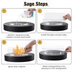 Portable Tabletop Fire Pit with S'mores Maker Set