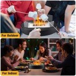 Portable Tabletop Fire Pit with S'mores Maker Set