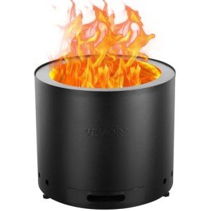 VEVOR Portable Smokeless Fire Pit for Outdoors