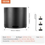 VEVOR Portable Smokeless Fire Pit for Outdoors