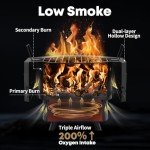 BriSunshine Portable Smokeless Fire Pit & Grill
