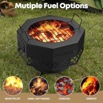 BriSunshine Portable Smokeless Fire Pit & Grill