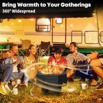 BriSunshine Portable Smokeless Fire Pit & Grill