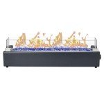28-Inch Propane Fire Pit Table - Carbon Gray