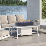 28-Inch Propane Fire Pit Table - Carbon Gray