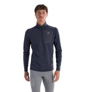 Arc'teryx Heavyweight Fleece Zip Neck - Black Sapphire