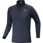 Arc'teryx Heavyweight Fleece Zip Neck - Black Sapphire