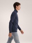 Arc'teryx Heavyweight Fleece Zip Neck - Black Sapphire