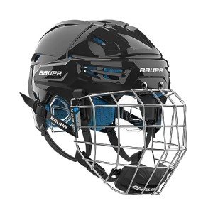 Bauer Re-Akt 65 Hockey Helmet Combo - Black Medium