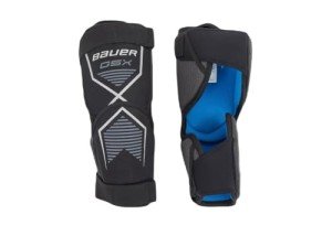 Bauer GSX Ice Hockey Goalie Knee Guards - Black
