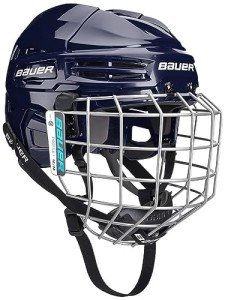 Bauer IMS 5.0 Hockey Helmet Combo - Navy Small