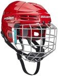 Bauer IMS 5.0 Hockey Helmet Combo - Senior Red