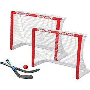 Bauer Twin Pack Knee Hockey Goals, Red