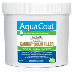 Aqua Coat White Cabinet Wood Grain Filler Gel