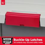 IRIS Lockable 20 Gallon Storage Totes, 6 Pack