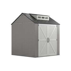 Rubbermaid 7x7 Ft Outdoor Storage Shed - Gray
