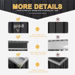 Shintenchi 6x4 FT Waterproof Metal Storage Shed