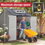 Rubbermaid 7x7 Ft Outdoor Storage Shed - Gray