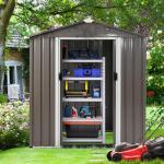 Shintenchi 6x4 FT Waterproof Outdoor Storage Shed