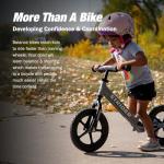 Strider 12” Matte Gray Balance Bike for Kids