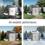 Rubbermaid 7x7 Ft Outdoor Storage Shed - Gray