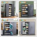Letaya Lockable 5-Shelf Metal Storage Cabinet