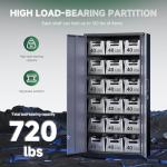 Letaya Lockable 5-Shelf Metal Storage Cabinet