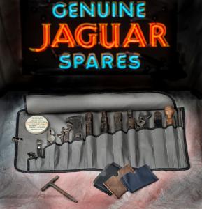 Jaguar XK120 Grey Canvas Tool Bag/Pouch