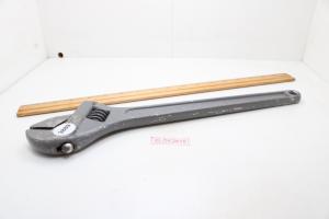 Snap-On 15" Adjustable Wrench, Gray Finish