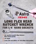 Astro Tools Flex Head Ratchet Handle, 10