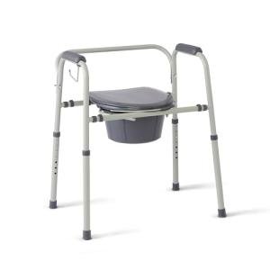 Adjustable 3-in-1 Bedside Commode with Microban