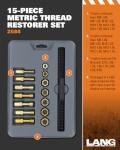 Lang Tools 15-Piece Metric Thread Restorer Set
